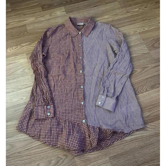 LOGO By Lori Goldstein Checkered Button Shirt Size XS - Picture 1 of 9